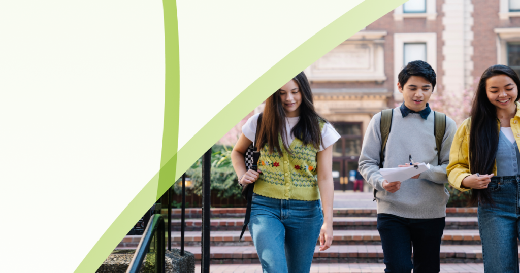 Students studying at international universities around the world